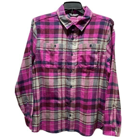NWT Alpine Design Flannel Shirt Mens Large pom punch Plaid Long Sleeve Button Up - Picture 1 of 3